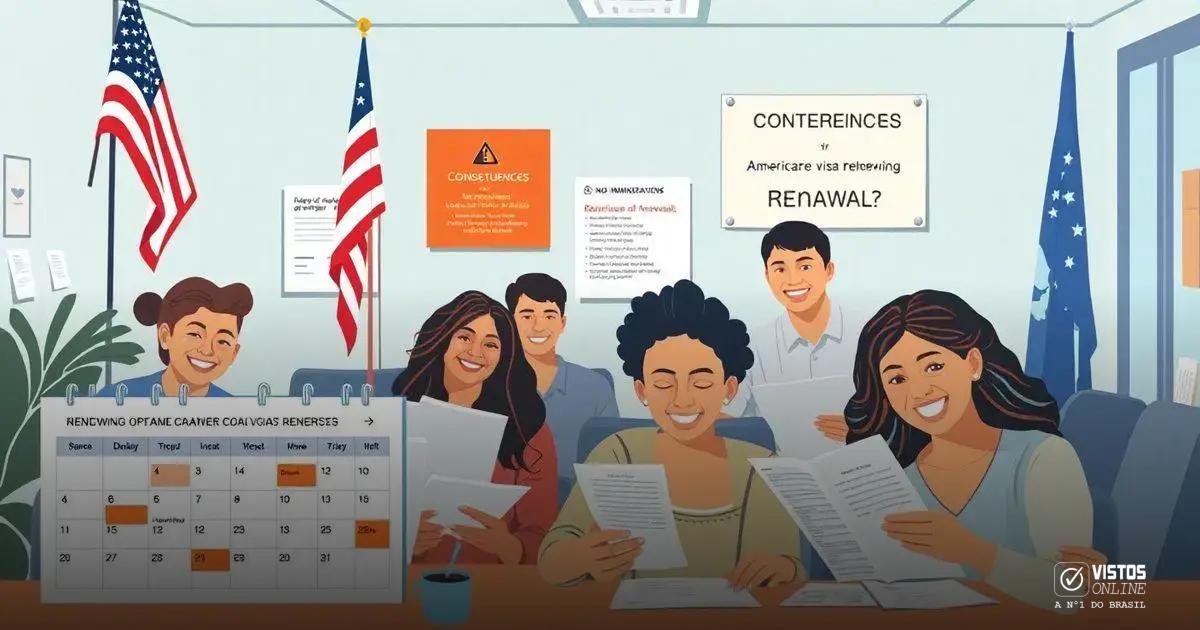 Consequências de não renovar o visto americano